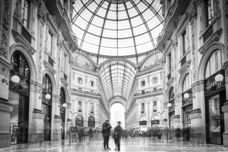 A Quiet moment at Galleria Vittorio Emanuele in Milan Italy