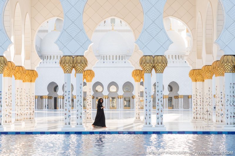 Woman at Sheikh Zayed Grand Mosque - Abu Dhabi